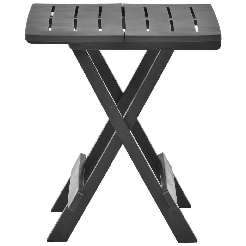 VidaXL Tuintafel inklapbaar 45x43x50 cm kunststof antraciet