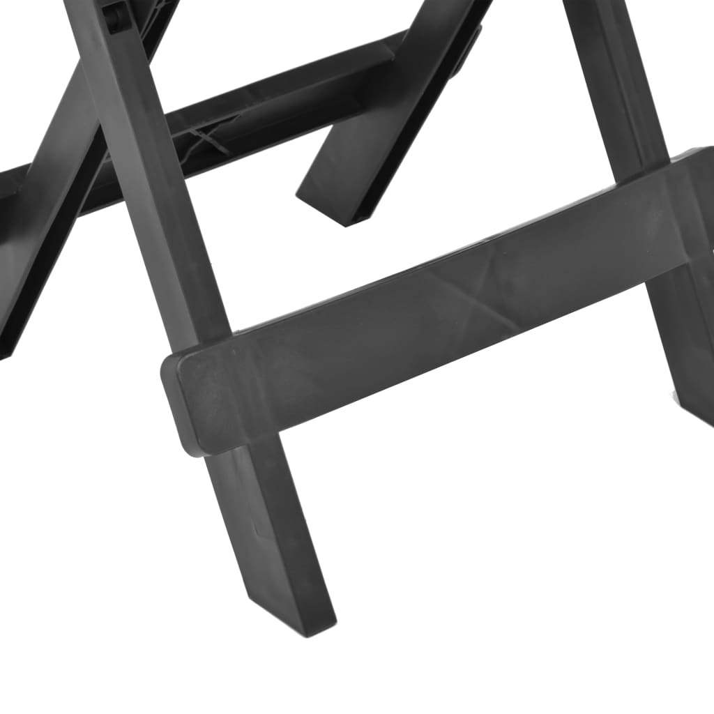 VidaXL Tuintafel inklapbaar 45x43x50 cm kunststof antraciet