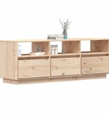 vidaXL Tv-meubel 140x37x50 cm massief grenenhout