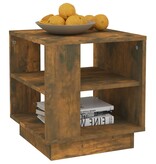 vidaXL Salontafel 40x40x43 cm bewerkt hout gerookt eikenkleurig