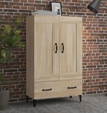 vidaXL Hoge kast 70x31x115 cm bewerkt hout sonoma eikenkleurig