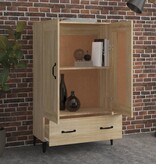 vidaXL Hoge kast 70x31x115 cm bewerkt hout sonoma eikenkleurig