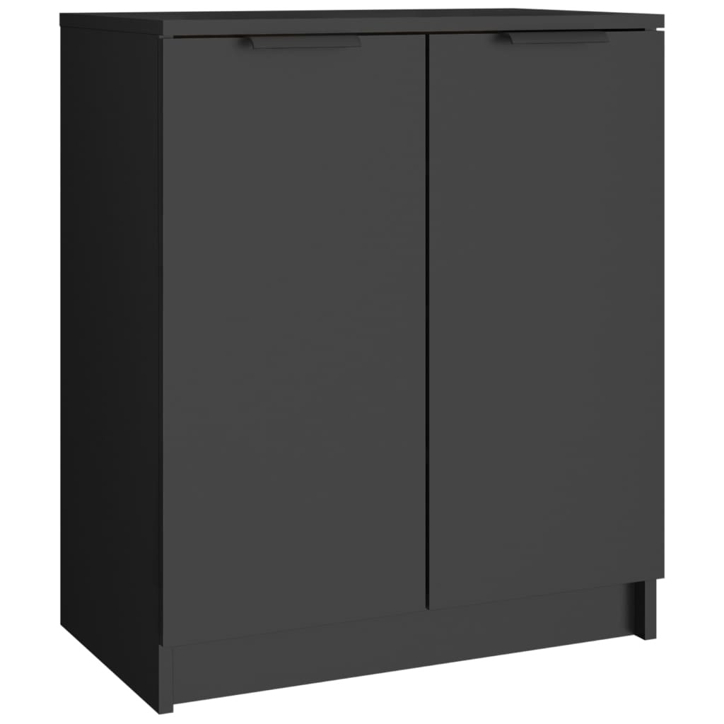 VidaXL Schoenenkast 59x35x70 cm bewerkt hout zwart