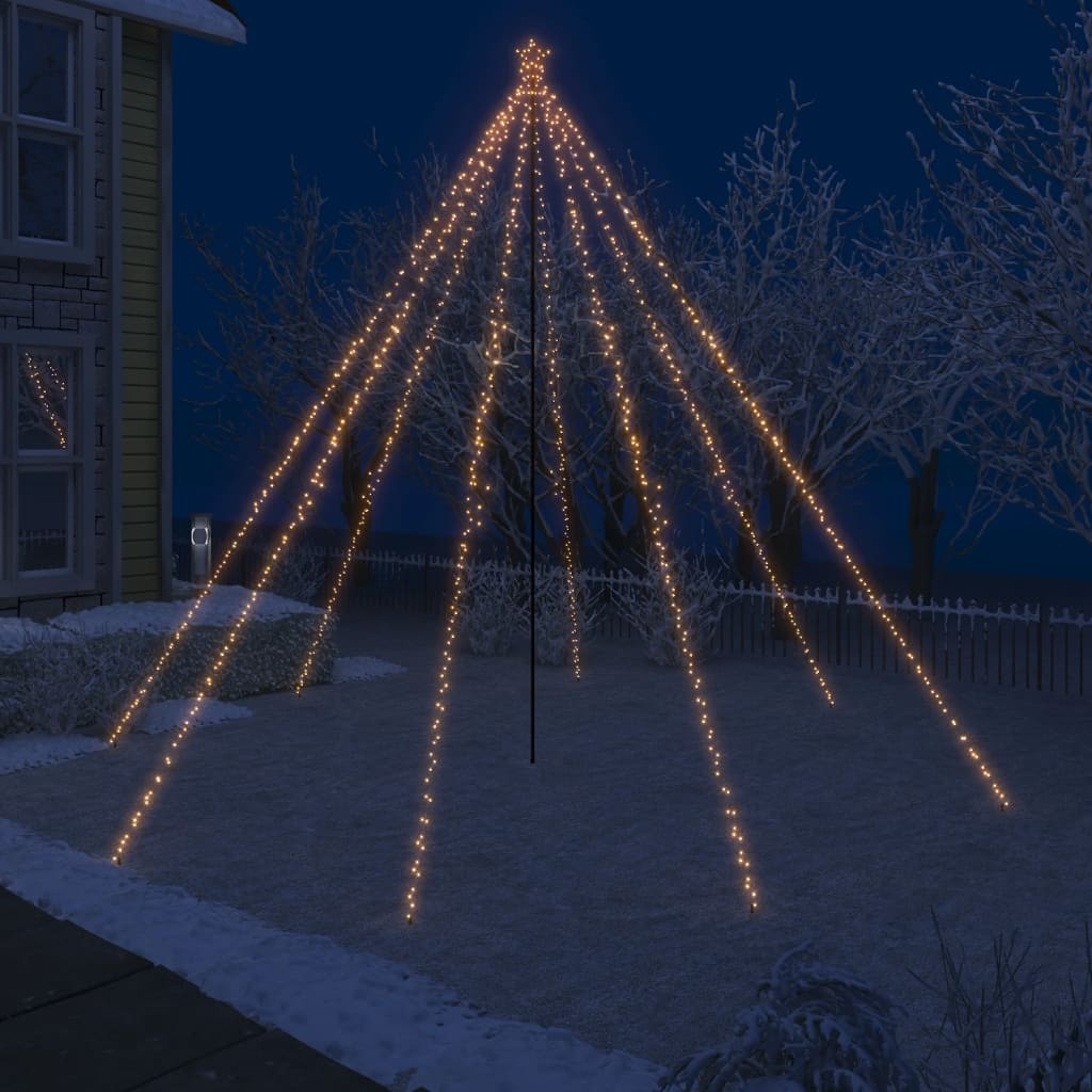 VidaXL Kerstboomverlichting waterval binnen buiten 800 LED's 5 m