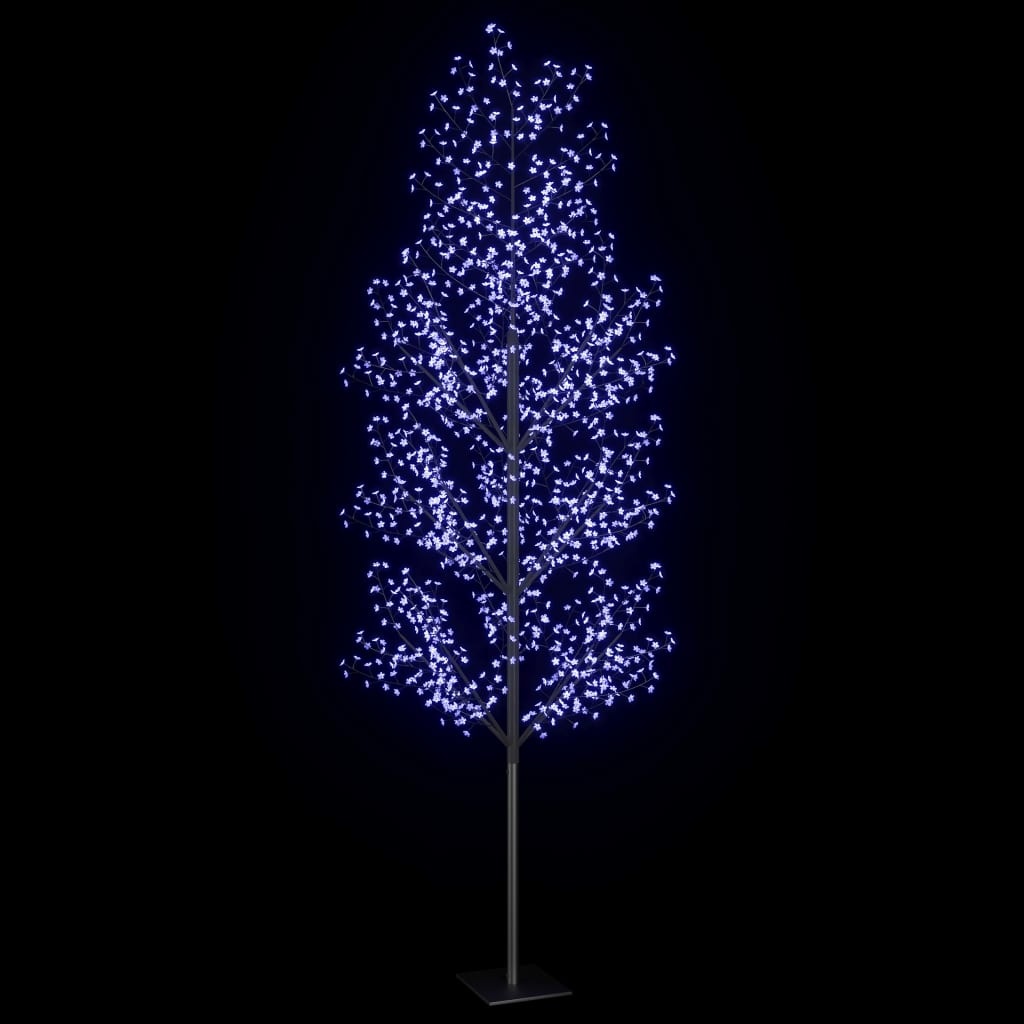 vidaXL Kerstboom 1200 LED's blauw licht kersenbloesem 400 cm