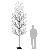 VidaXL Kerstboom 1200 LED's blauw licht kersenbloesem 400 cm
