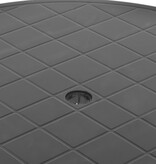 VidaXL Tuintafel 89 cm kunststof antraciet