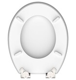 vidaXL Toiletbril met soft-close WATER DROP MDF hoogglans