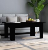vidaXL Salontafel 100x60x42 cm bewerkt hout zwart