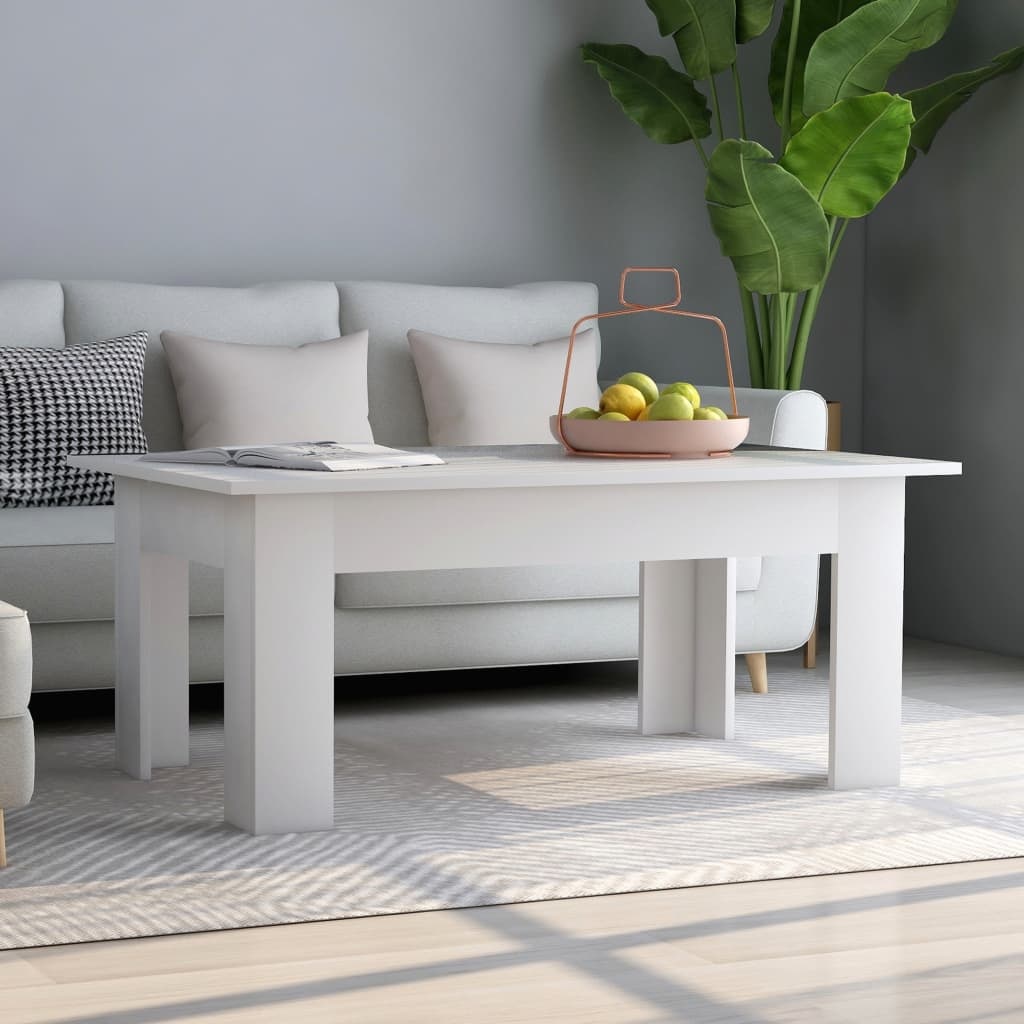 VidaXL Salontafel 100x60x42 cm bewerkt hout wit