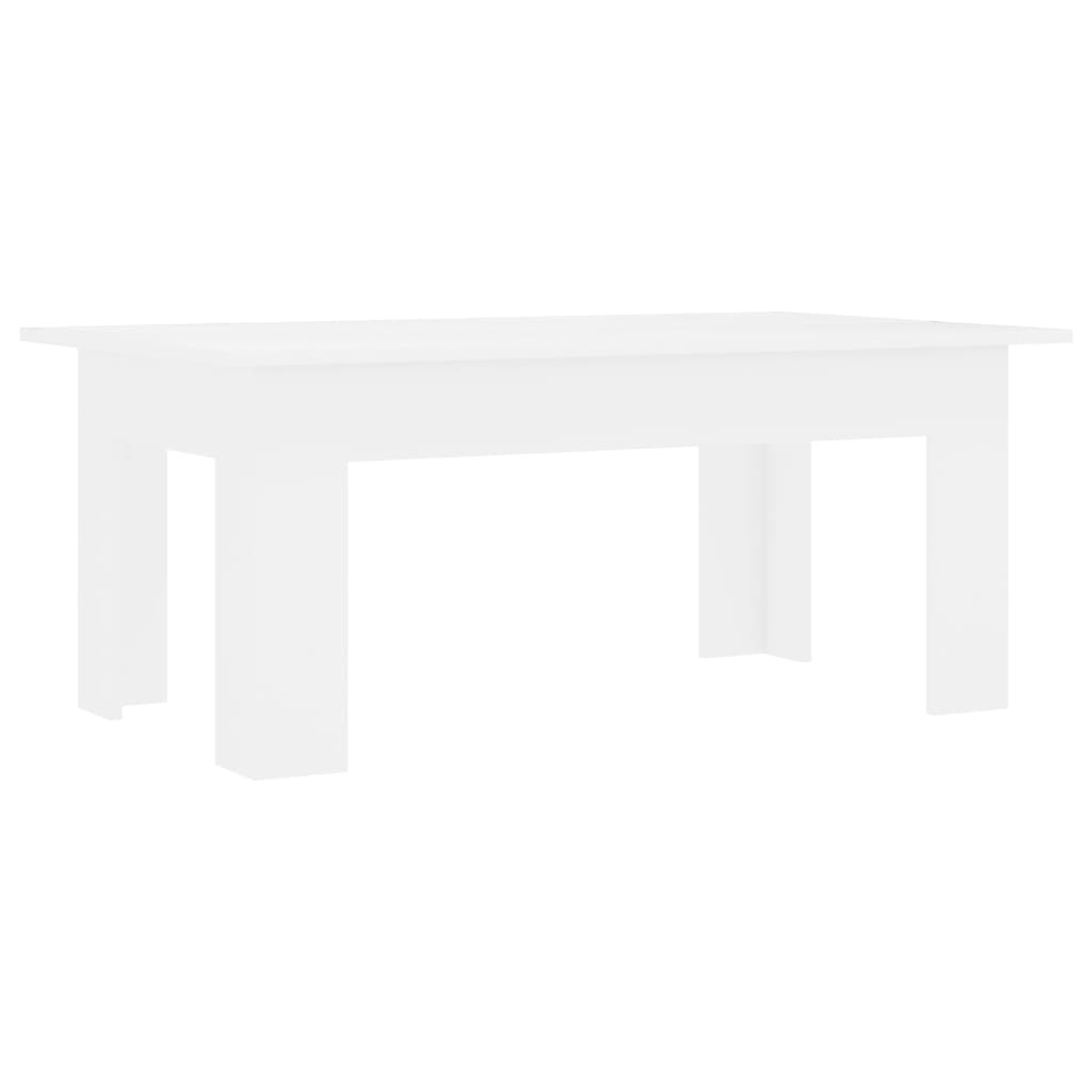 VidaXL Salontafel 100x60x42 cm bewerkt hout wit