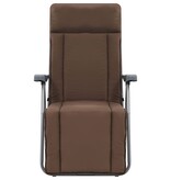VidaXL Tuinstoelen met kussen inklapbaar 2 st bruin