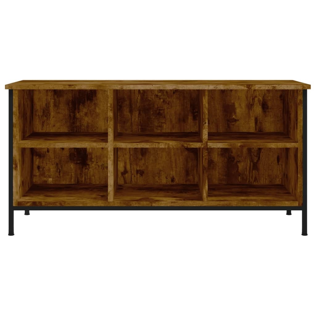 VidaXL Schoenenkast 100x35x50 cm bewerkt hout gerookt eikenkleurig