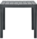 vidaXL Tuintafel 78x78x72 cm kunststof antraciet