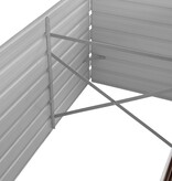 VidaXL Plantenbak verhoogd 320x80x77 cm gegalvaniseerd staal bruin