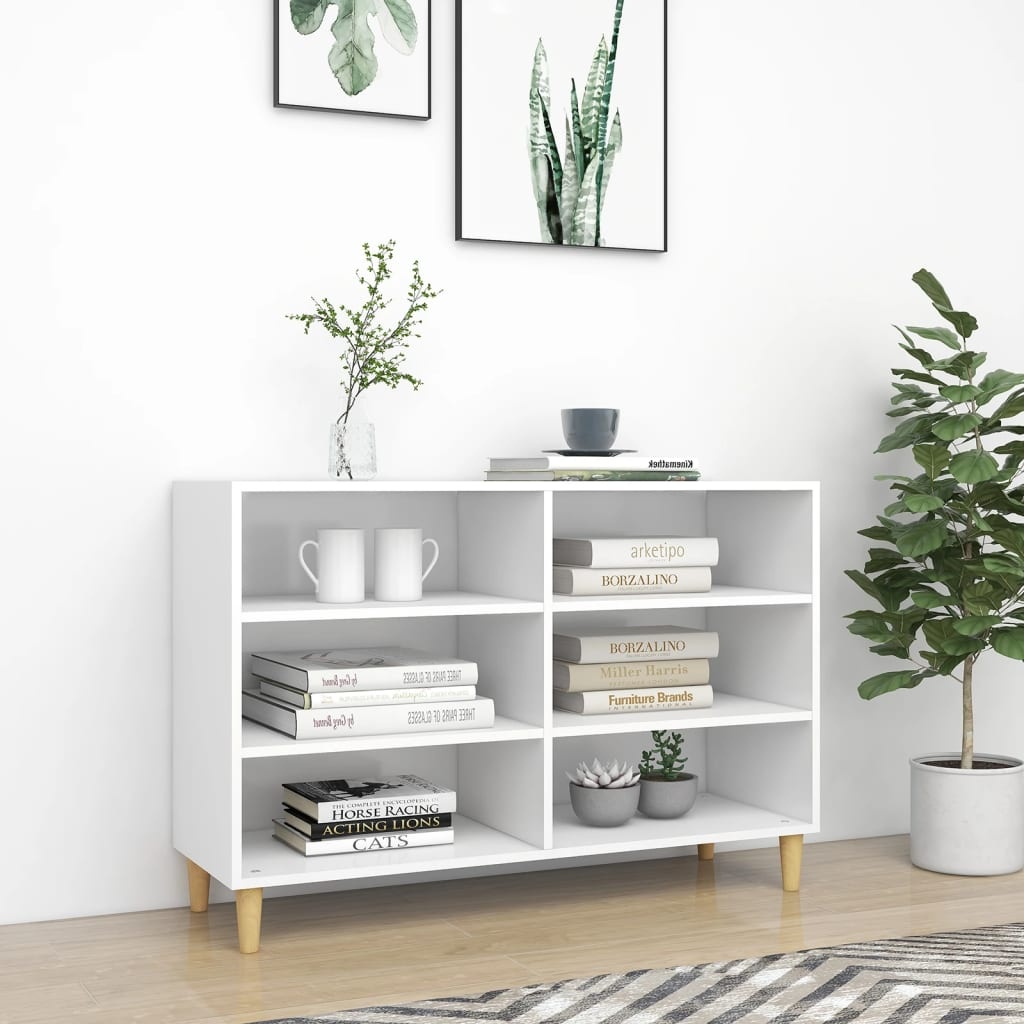 VidaXL Dressoir 103,5x35x70 cm bewerkt hout wit