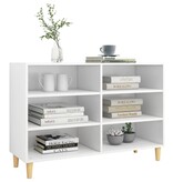 VidaXL Dressoir 103,5x35x70 cm bewerkt hout wit