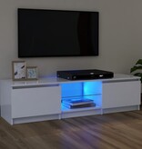 VidaXL Tv-meubel met LED-verlichting 120x30x35,5 cm wit