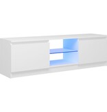 vidaXL Tv-meubel met LED-verlichting 120x30x35,5 cm wit