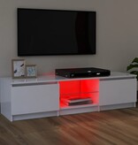 VidaXL Tv-meubel met LED-verlichting 120x30x35,5 cm wit
