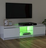 VidaXL Tv-meubel met LED-verlichting 120x30x35,5 cm wit