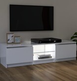 VidaXL Tv-meubel met LED-verlichting 120x30x35,5 cm wit