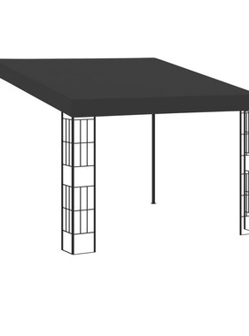 vidaXL Wandprieel 3x3 m stof antracietkleurig