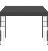 vidaXL Wandprieel 3x3 m stof antracietkleurig