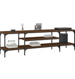 VidaXL Tv-meubel 161x35x45 cm bewerkt hout en ijzer bruineikenkleurig