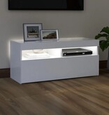 vidaXL Tv-meubel met LED-verlichting 90x35x40 cm wit
