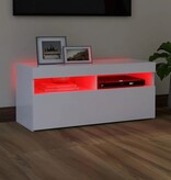 VidaXL Tv-meubel met LED-verlichting 90x35x40 cm wit