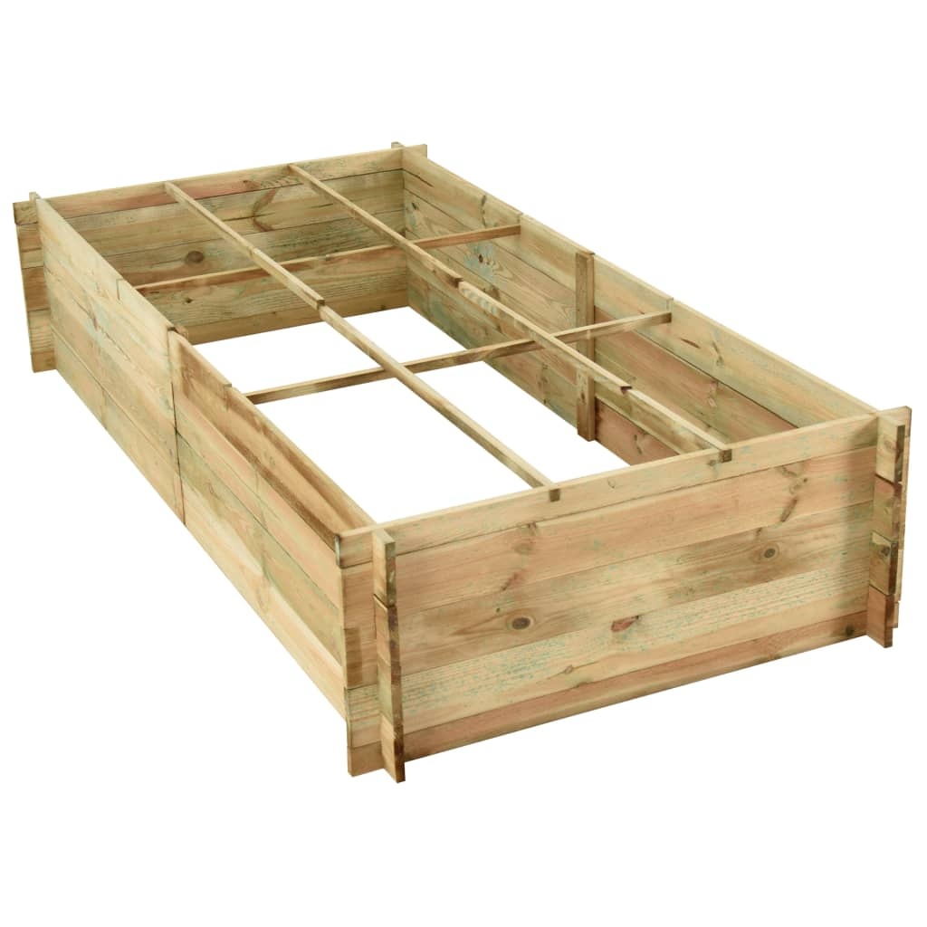 VidaXL Plantenbak 197x100x40 cm geïmpregneerd grenenhout