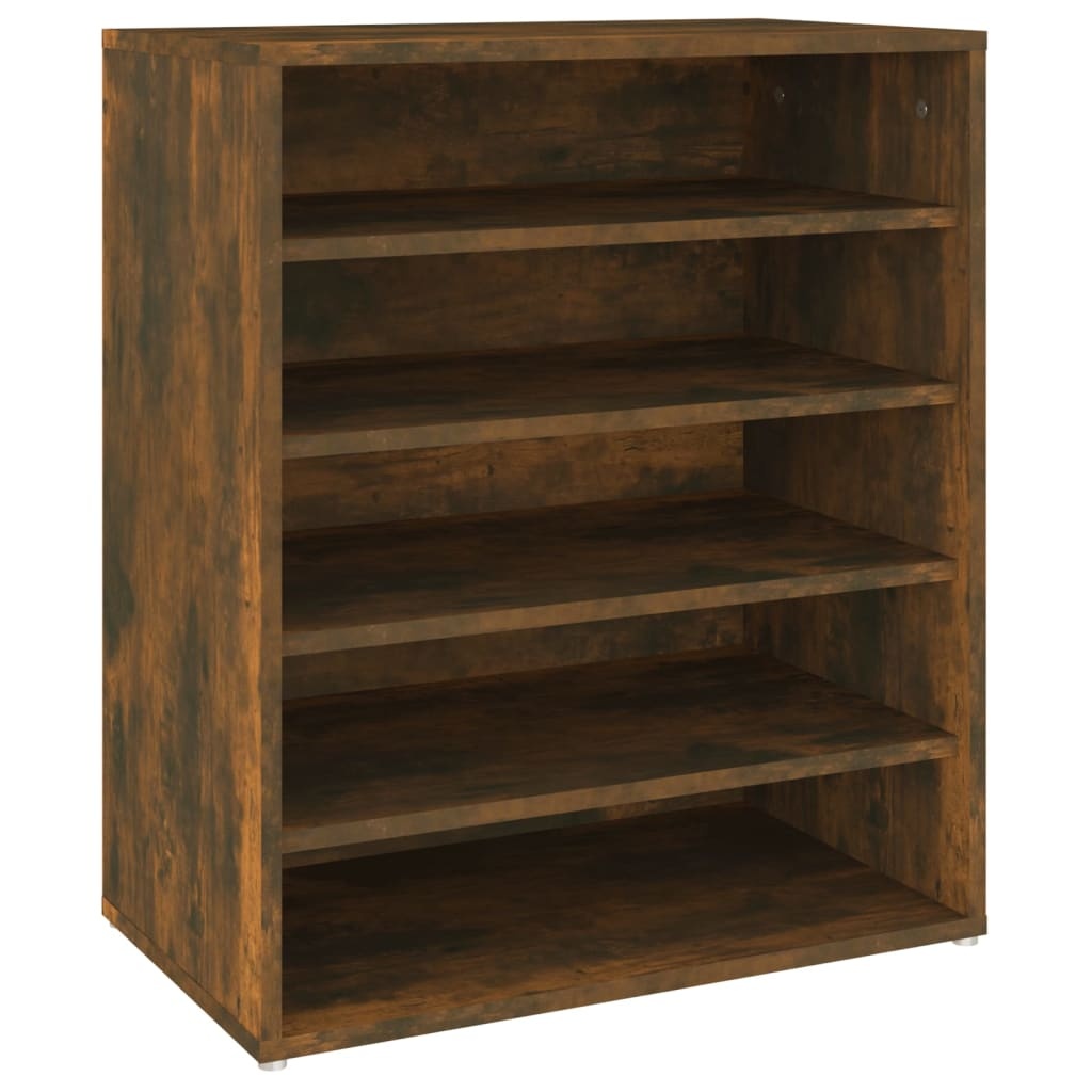 VidaXL Schoenenkast 60x35x70 cm bewerkt hout gerookt eikenkleurig