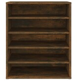 VidaXL Schoenenkast 60x35x70 cm bewerkt hout gerookt eikenkleurig