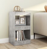 VidaXL Boekenkast/kamerscherm 40x30x72 cm betongrijs