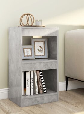 VidaXL Boekenkast/kamerscherm 40x30x72 cm betongrijs