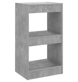 VidaXL Boekenkast/kamerscherm 40x30x72 cm betongrijs