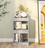 VidaXL Boekenkast/kamerscherm 40x30x72 cm betongrijs