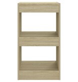 VidaXL Boekenkast/kamerscherm 40x30x72 cm sonoma eikenkleurig
