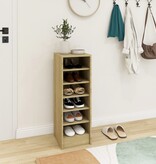 VidaXL Schoenenkast 31,5x35x90 cm spaanplaat sonoma eikenkleurig