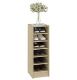 VidaXL Schoenenkast 31,5x35x90 cm spaanplaat sonoma eikenkleurig