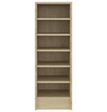 VidaXL Schoenenkast 31,5x35x90 cm spaanplaat sonoma eikenkleurig