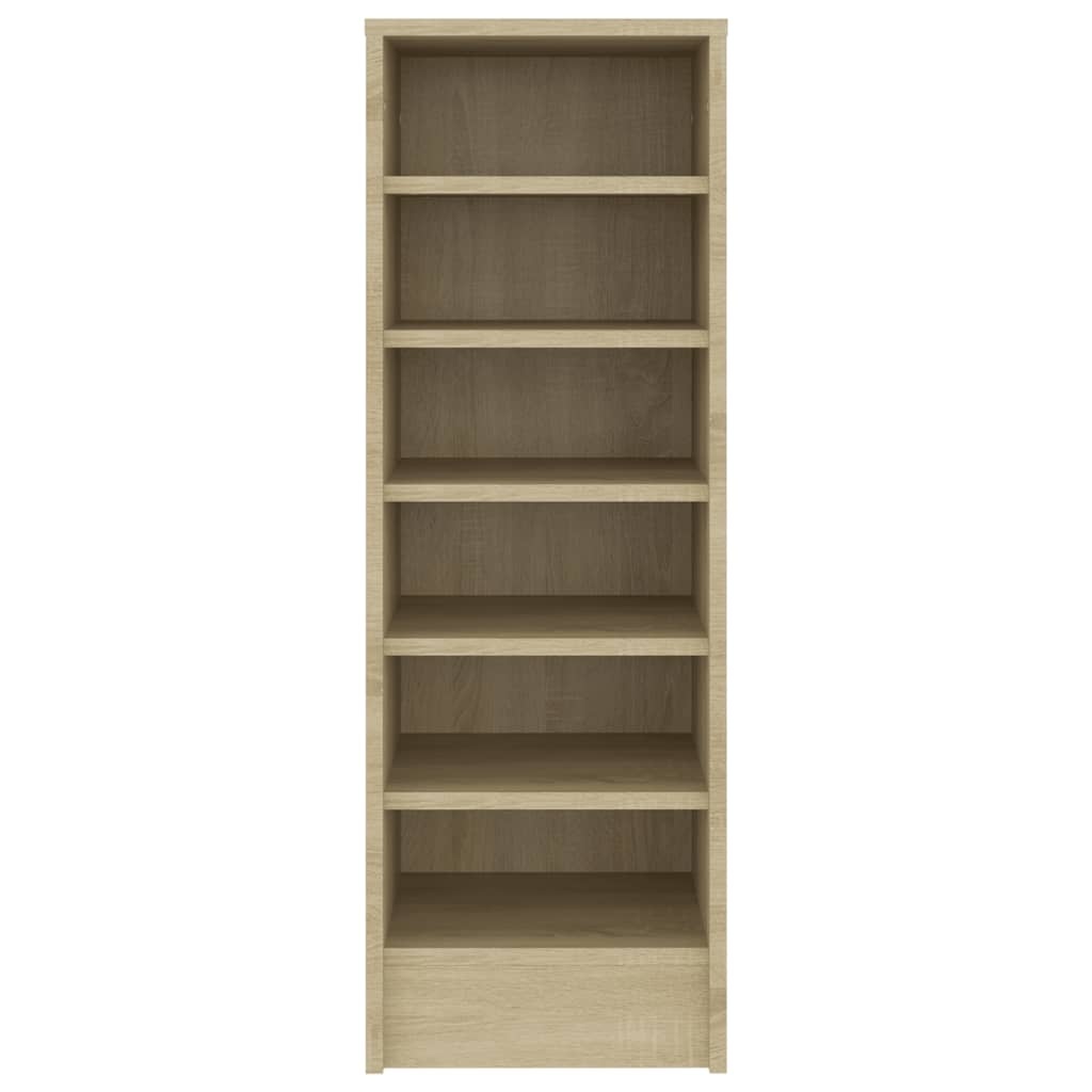 VidaXL Schoenenkast 31,5x35x90 cm spaanplaat sonoma eikenkleurig