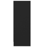 VidaXL Schoenenkast 31,5x35x90 cm spaanplaat zwart