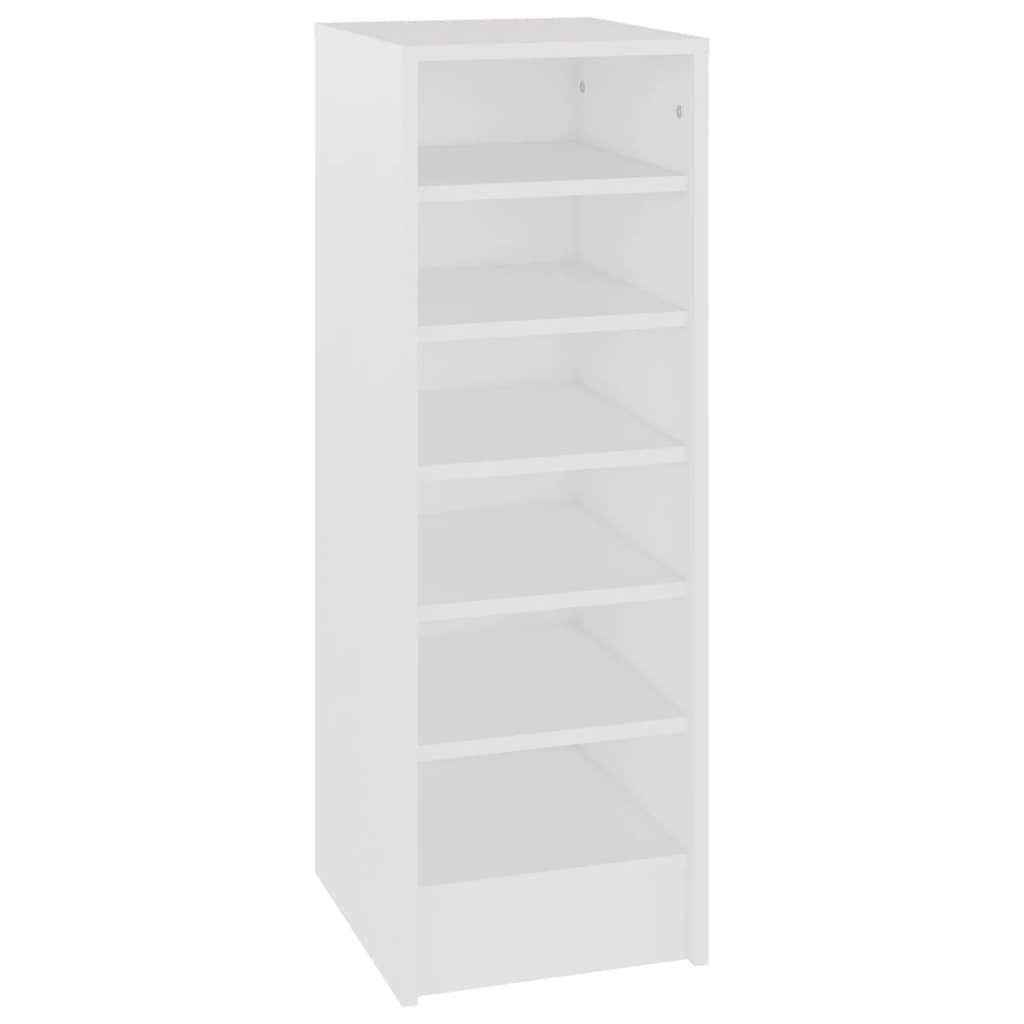 VidaXL Schoenenkast 31,5x35x90 cm spaanplaat wit