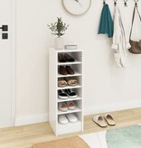 VidaXL Schoenenkast 31,5x35x90 cm spaanplaat wit