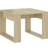 VidaXL Bijzettafel 50x50x35 cm spaanplaat sonoma eikenkleurig