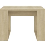 VidaXL Bijzettafel 50x50x35 cm spaanplaat sonoma eikenkleurig