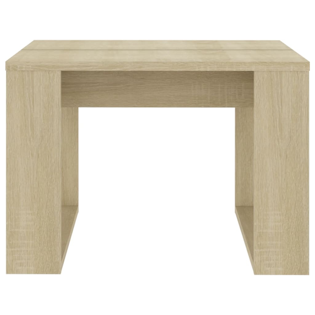 VidaXL Bijzettafel 50x50x35 cm spaanplaat sonoma eikenkleurig