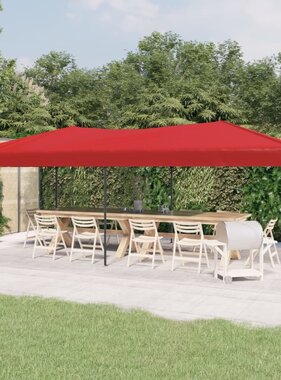 vidaXL Partytent inklapbaar 3x6 m rood